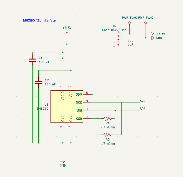 Schematic design of my sensor module