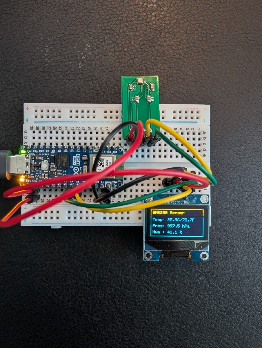 My sensor board is working