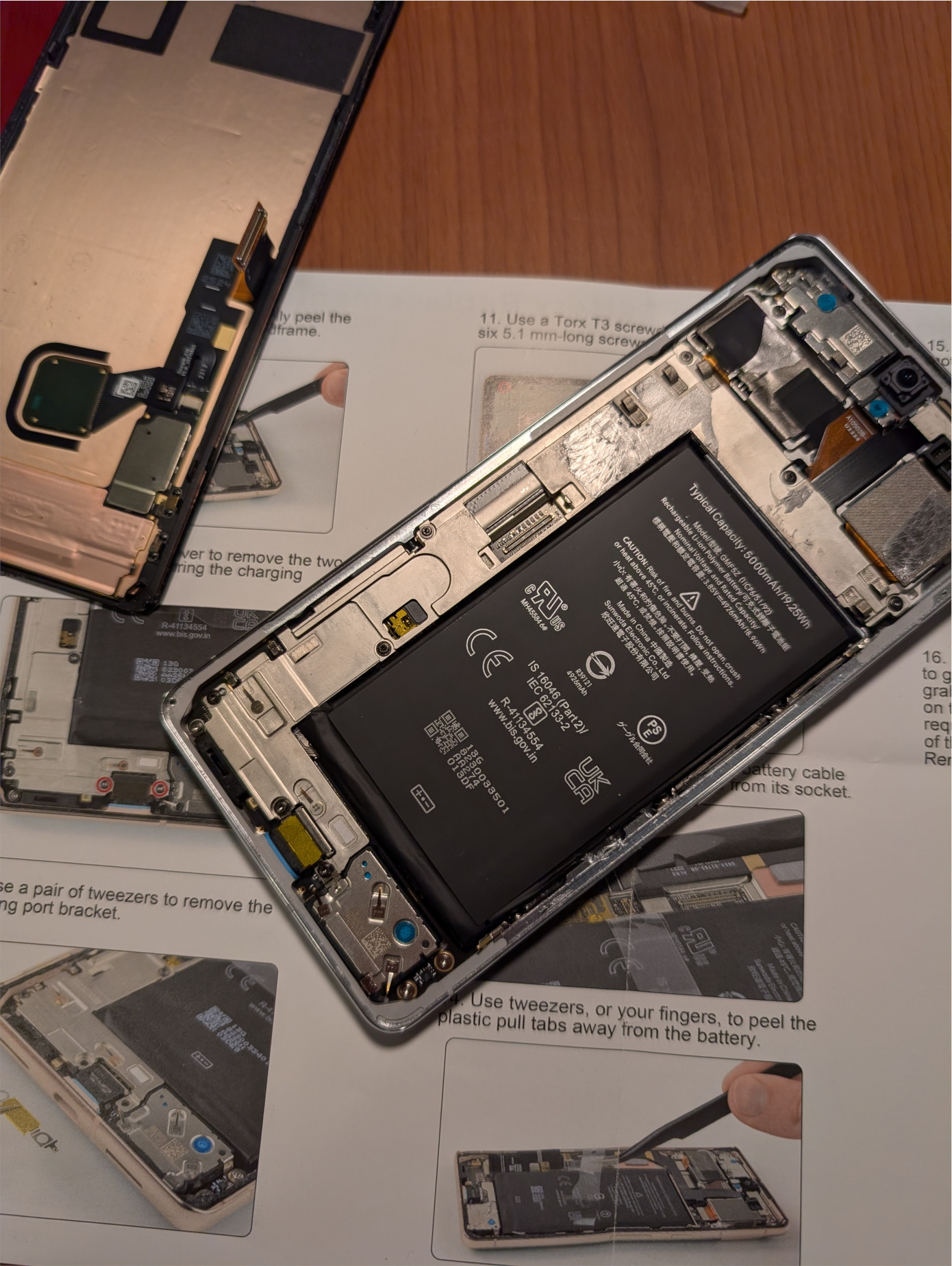Replacing battery in Pixel 7 Pro