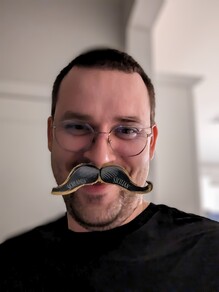 A portrait of Tadas Vilkeliskis